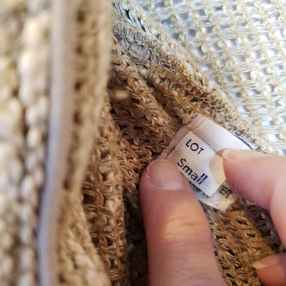 URSULA OF SWITZERLAND Weave Open Front Blazer Small - Picture 6 of 8